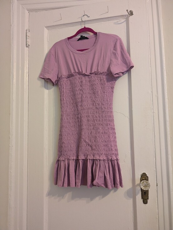 Veronica Beard Dresses & Skirts - Veronica Beard NEW Violet Tshirt Dress-Medium With Shirring